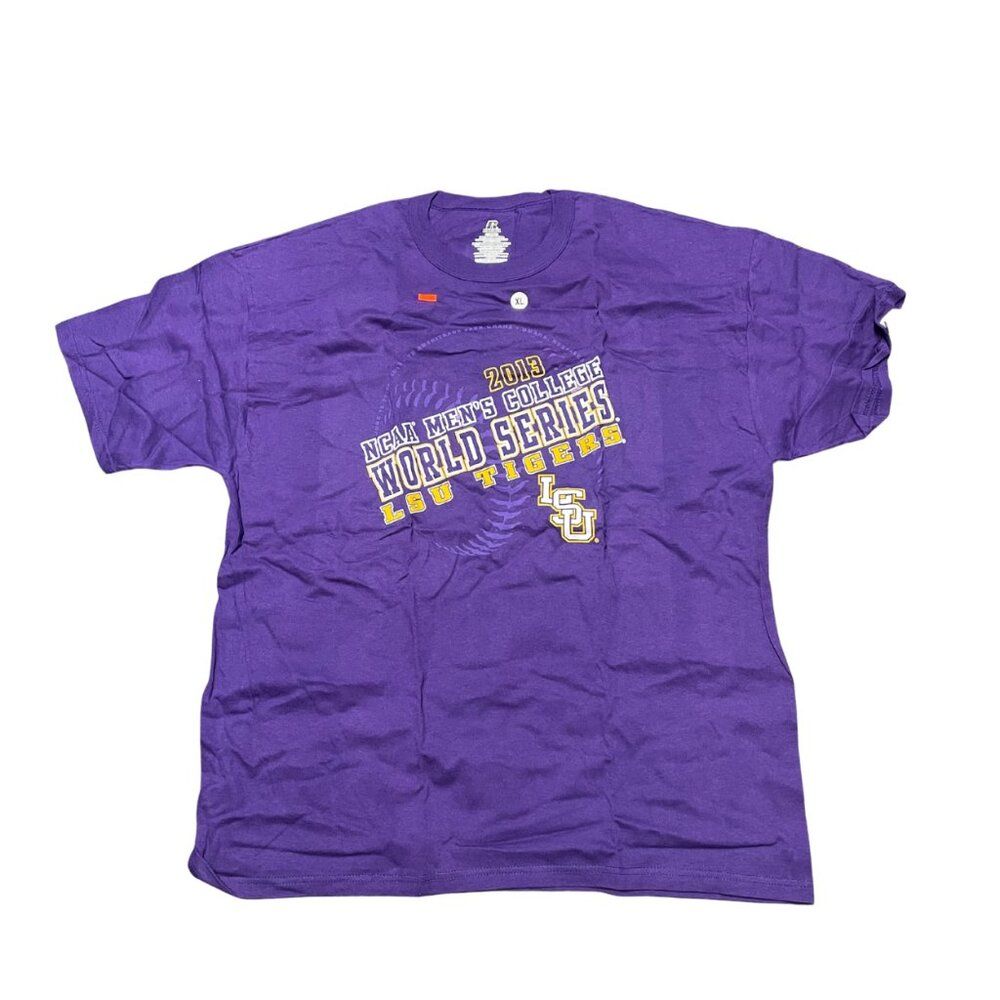 Lsu Mens College World Series Baseball Tee Size Xl